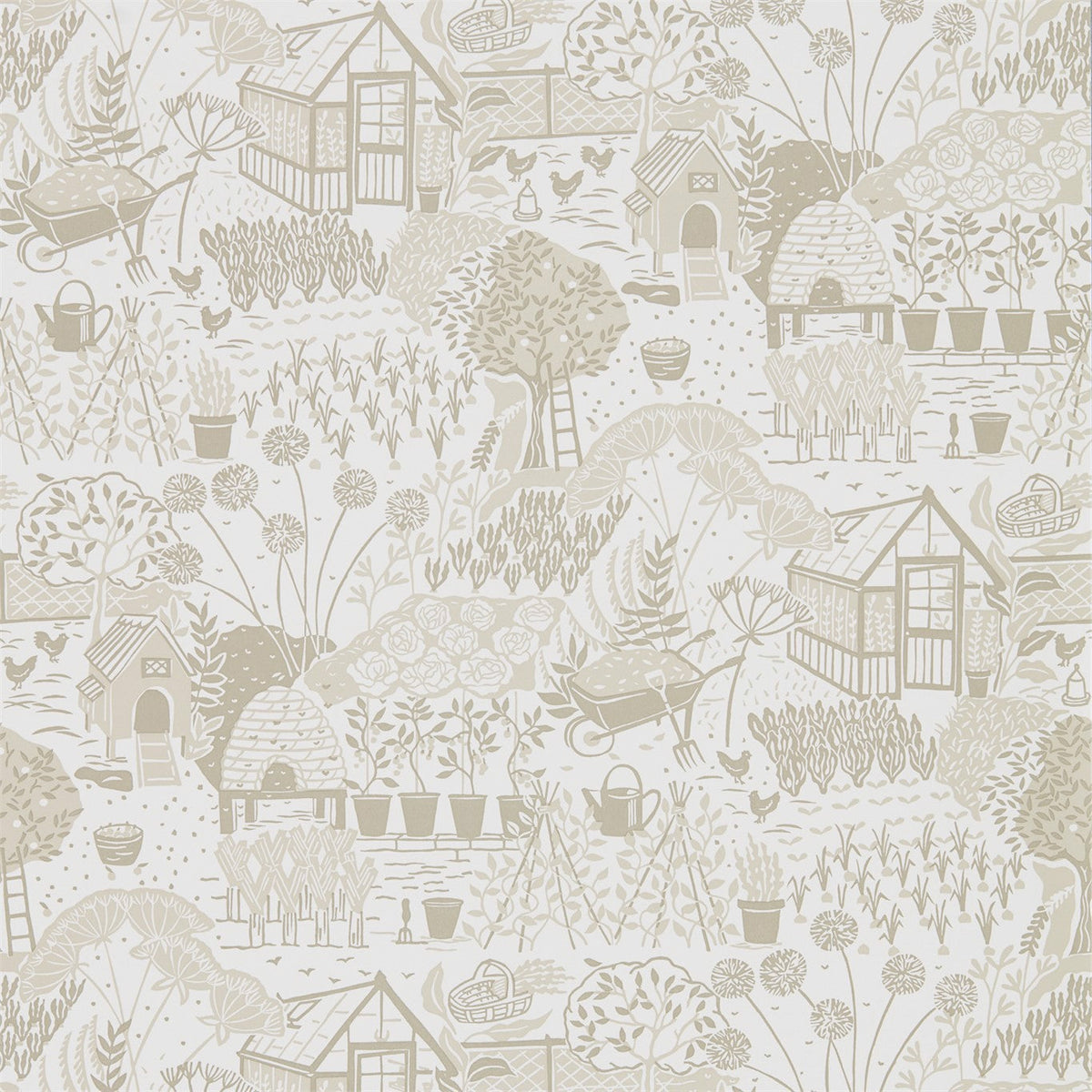 Sanderson - Tapete The Allotment-Tapeten-Sanderson-LINEN 216353-DHPO216353-Toju Interior