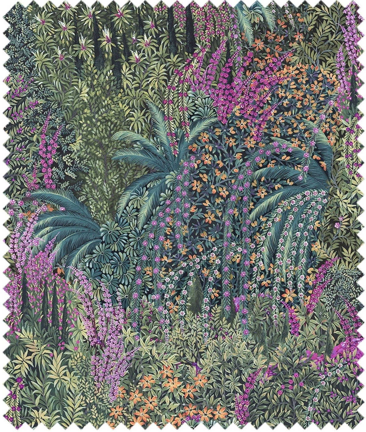Cole & Son – Stoff Cascade Velvet – F121/3017 – Teal & Viridian