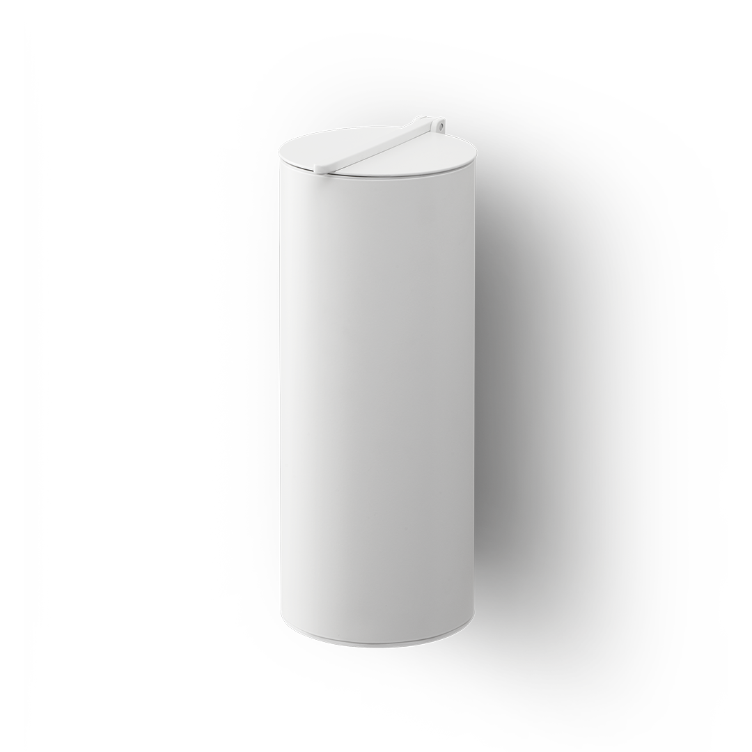 Decor Walther BIN 4 Badeimer wandmontiert – Weiß matt – Art. 0615150