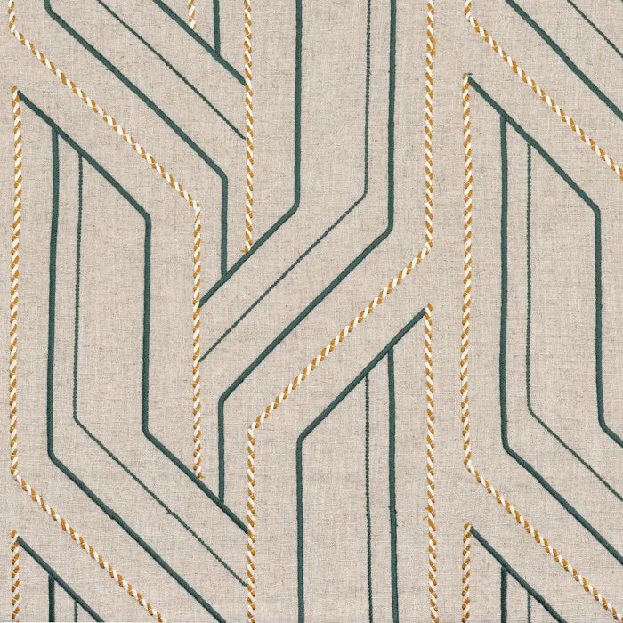 Casamance Inka – Flax / Celadon – 32910403