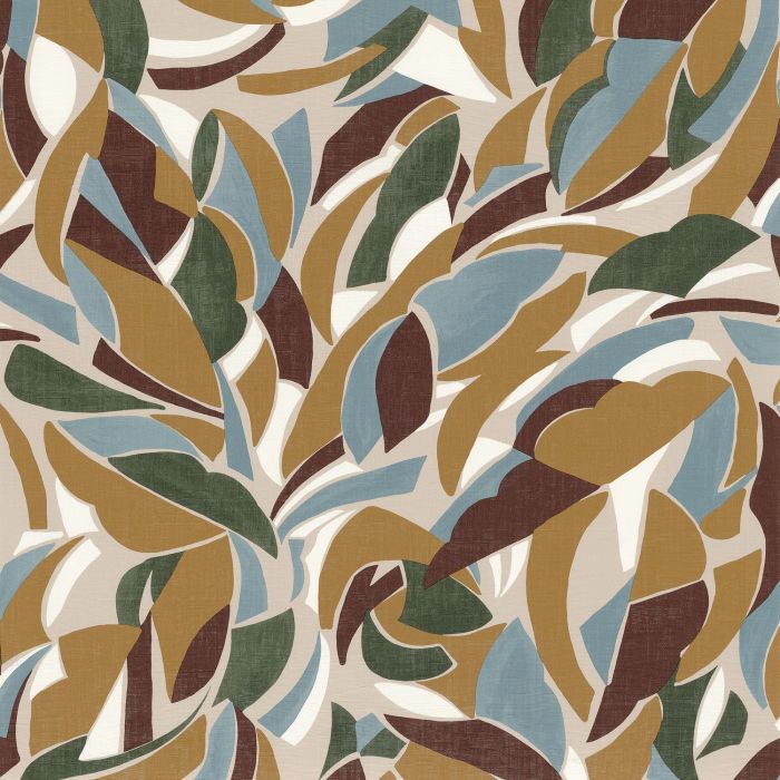 Casamance Collage Tapete Grège / Moutarde – 75553874