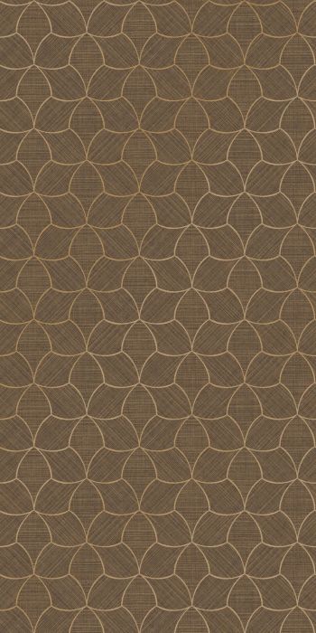 Casamance Tapete Tressana – Ébène/Doré