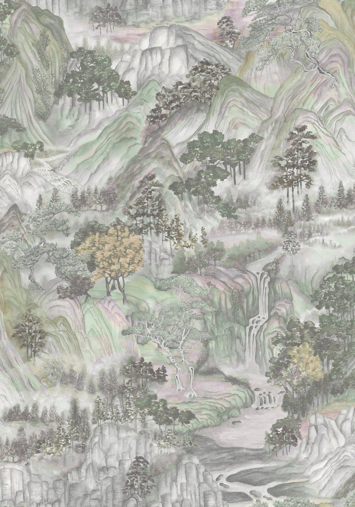 Cole & Son Mountainscape – Iridescent (126/11043), Musteransicht