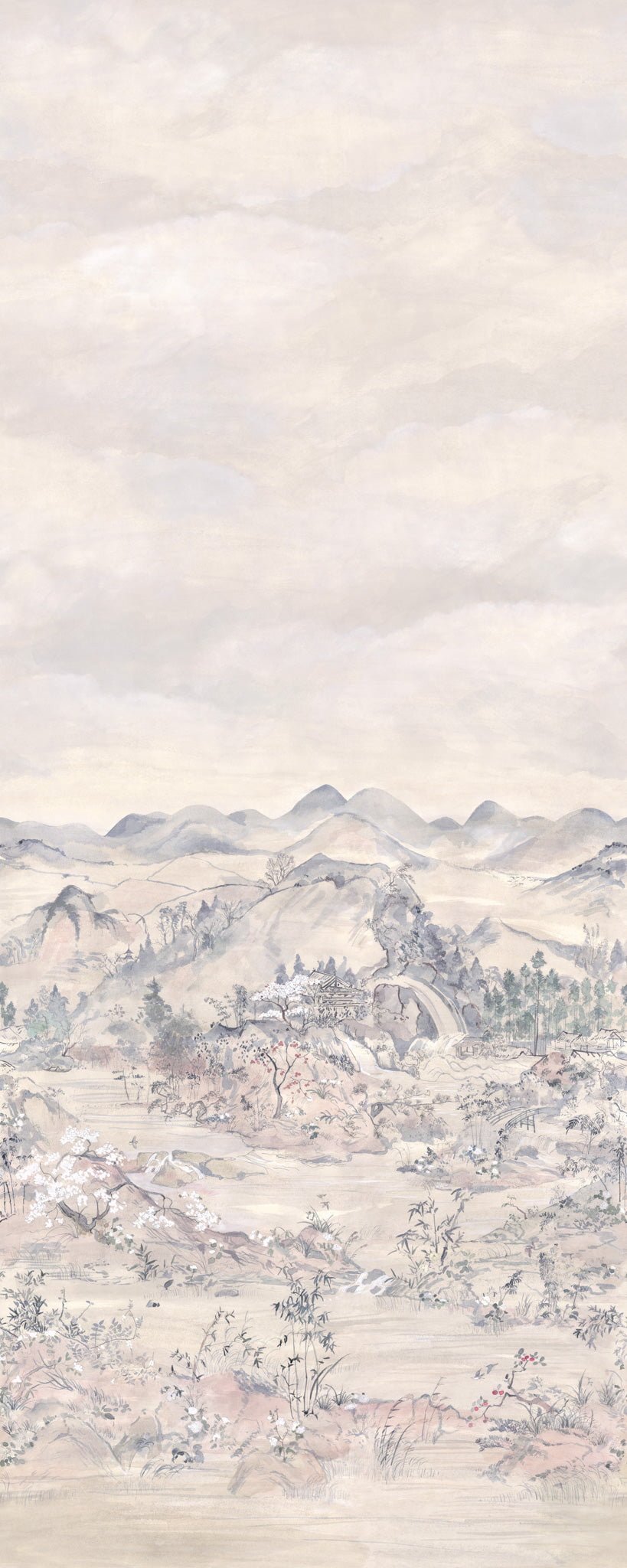 Cole & Son Japanese Chinoiserie – Sand (126/5013), Musteransicht
