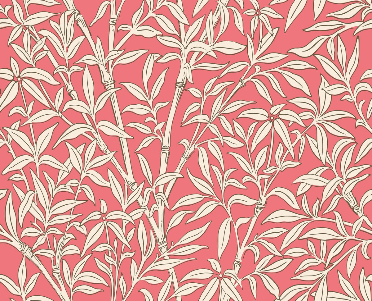 Cole & Son Bamboo Forest Chalk on Rouge 127/1001 – Muster