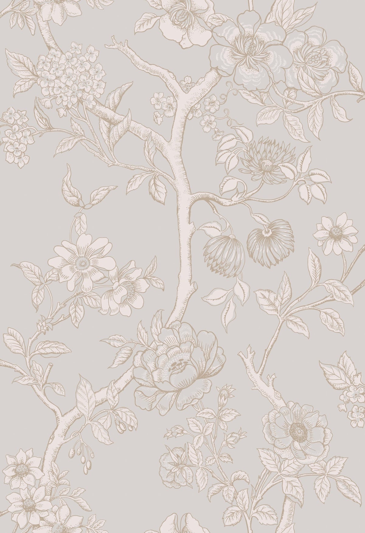 Cole & Son Paradise Tree – Dove Grey (128/2007), Musteransicht