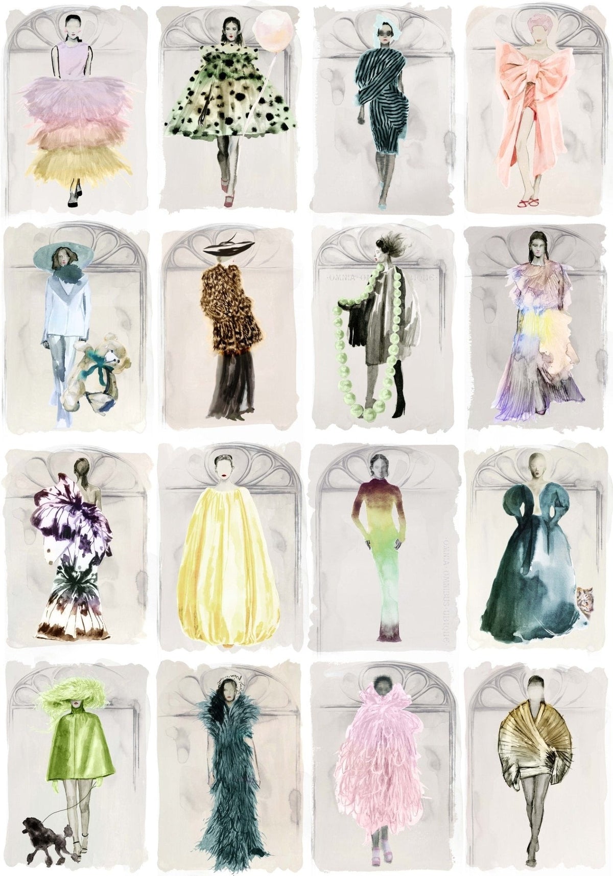 Cole & Son Couture Carousel with Windows – Pastel Pearl (175/2009M), Musteransicht