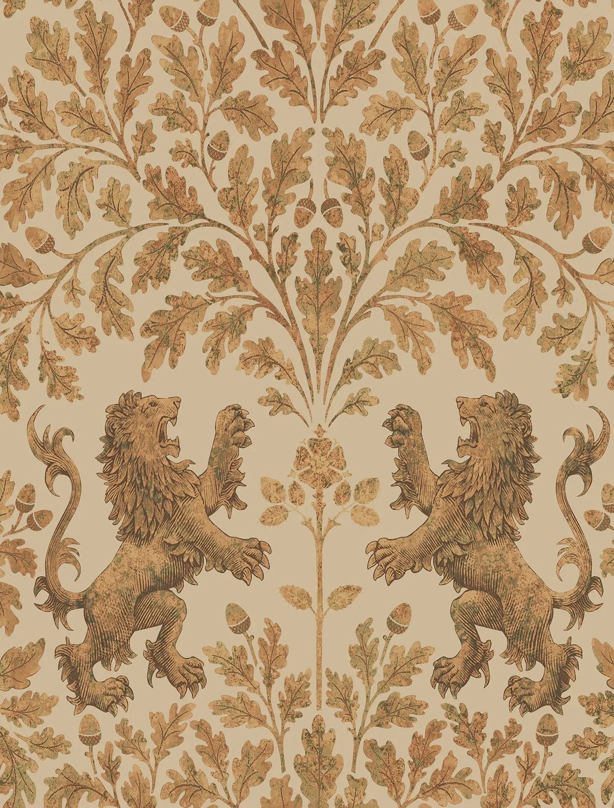 Cole & Son Boscobel Oak – Metallic Gold on Oat (116/10037)