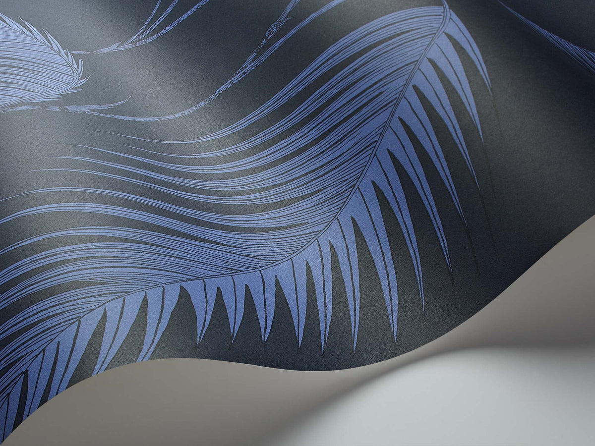 Cole & Son Palm Leaves – Ink & Violet – 112/2008