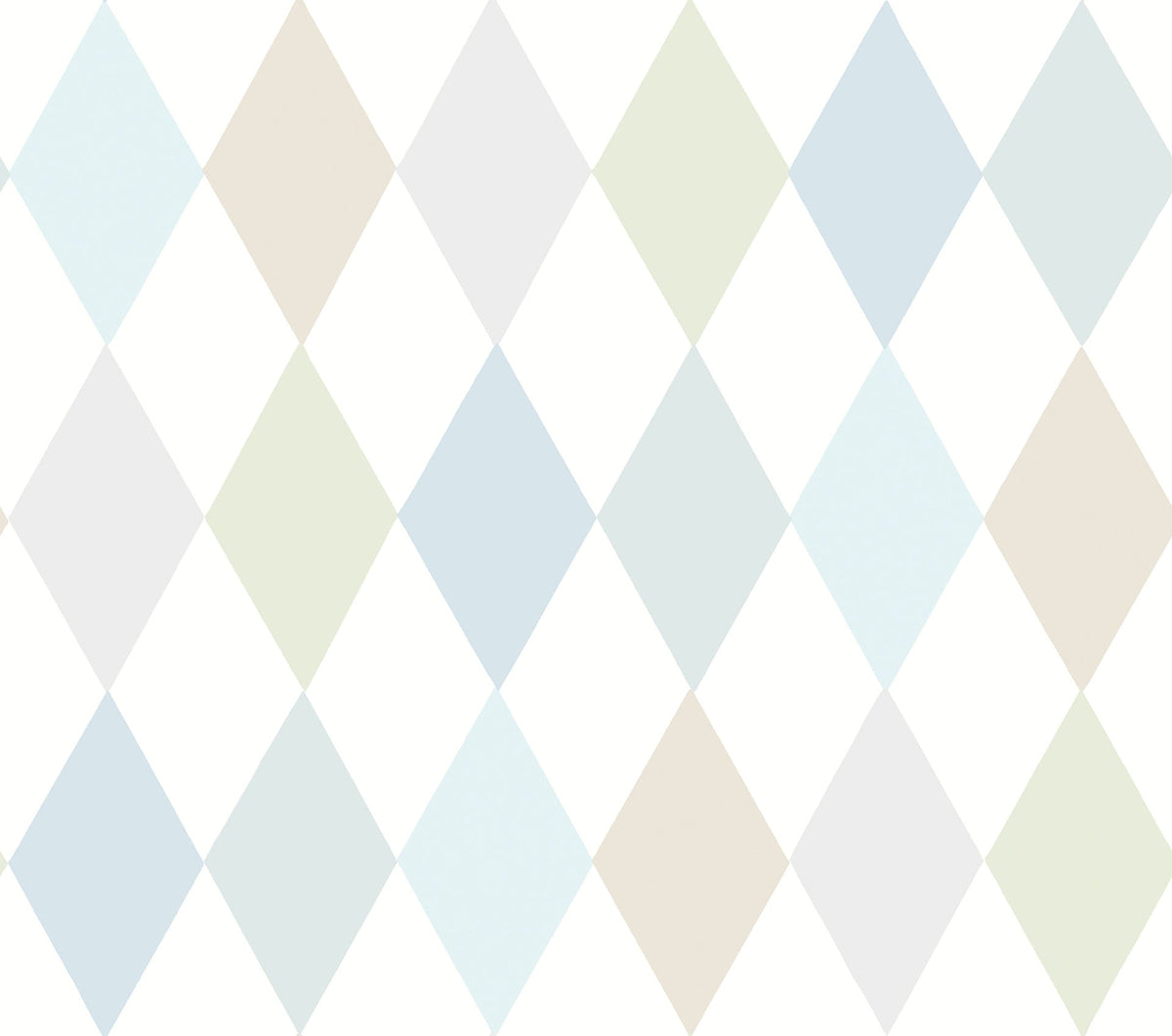 Cole & Son Punchinello – Power Blue, Seafoam & Grey on Chalk (103/2011)