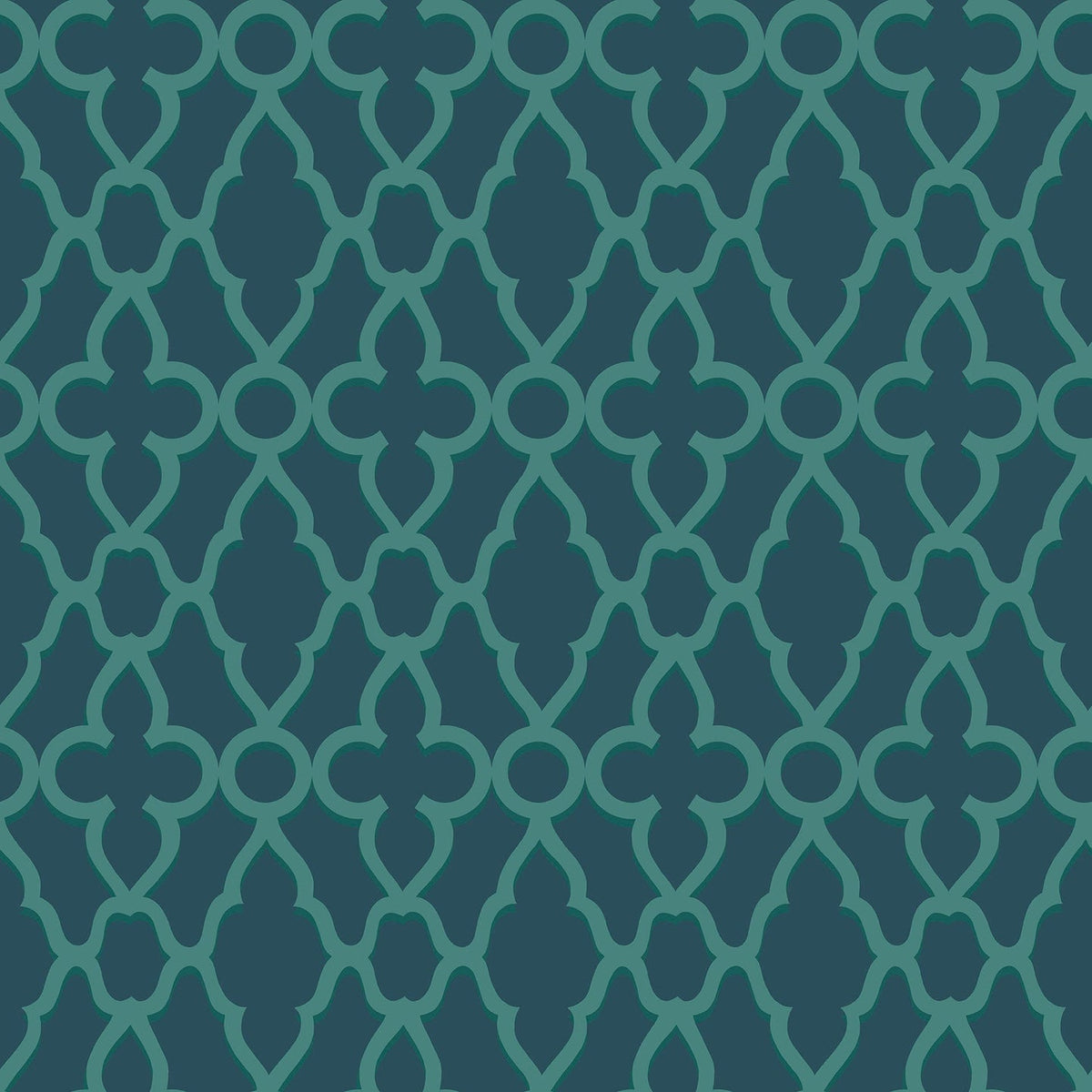 Cole & Son Treillage – Viridian on Ink (116/6023)