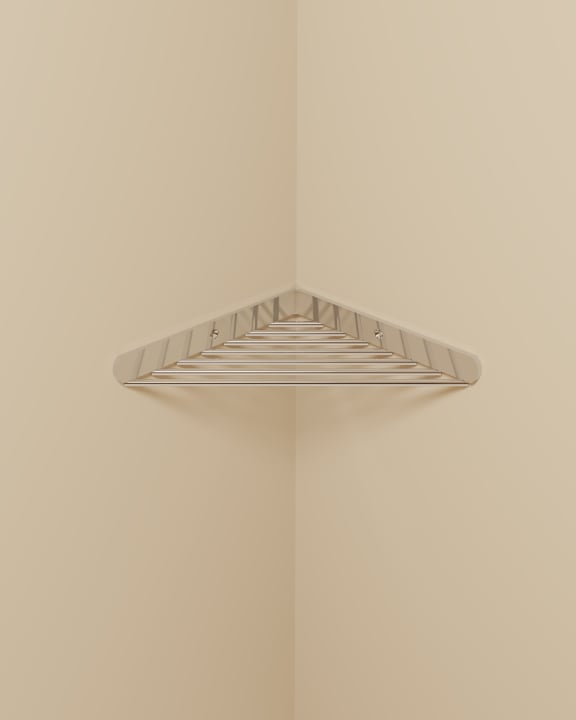 Cosmic Architect Eckseifenschale – Edelstahl glänzend · WJC205A0030002
