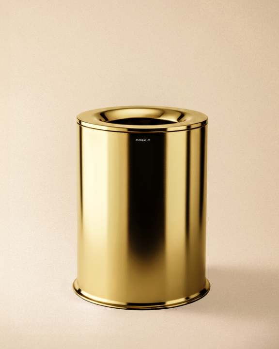 Cosmic Architect S+ Abfallbehälter – Gold glänzend PVD · WJC235A0002004