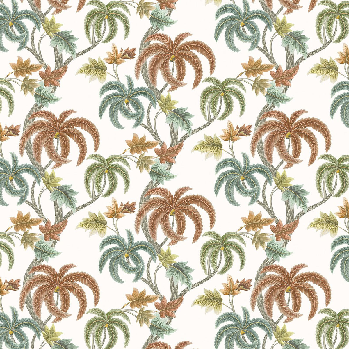 Osborne & Little Shalimar – Stoff – F7896-03 – Chestnut