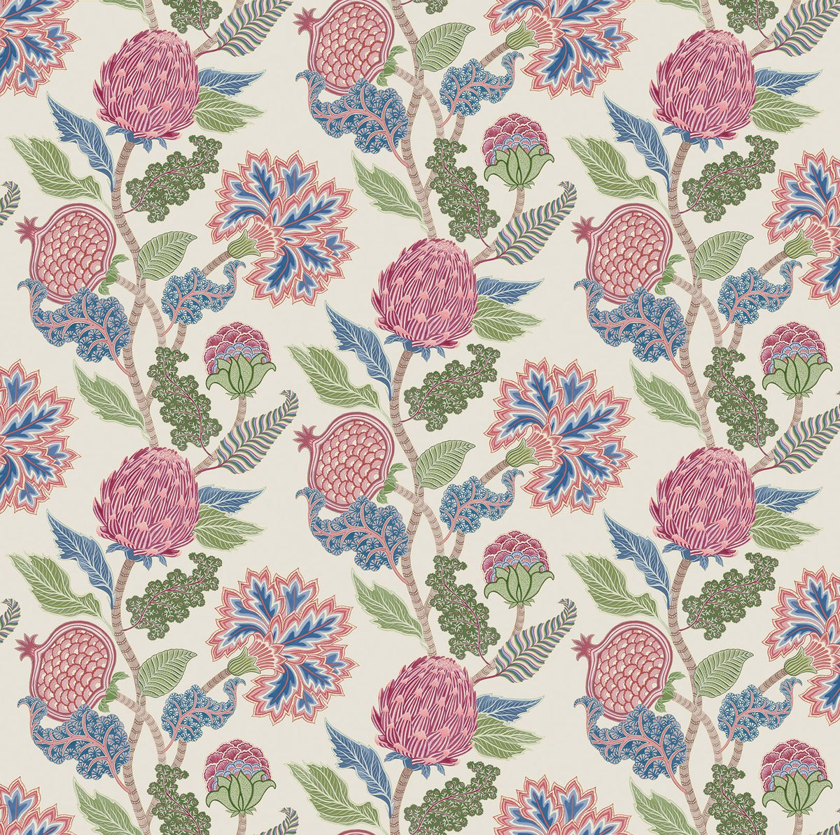Osborne & Little Cynara – Stoff – F8022-05 – Raspberry / Cobalt