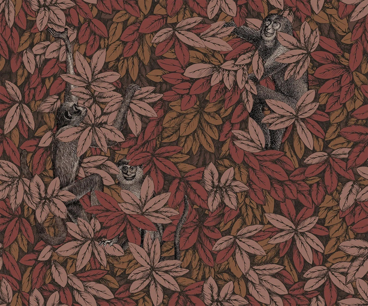 Cole & Son Fornasetti Foglie e Scimmie Autumnal Leaves – Tapete