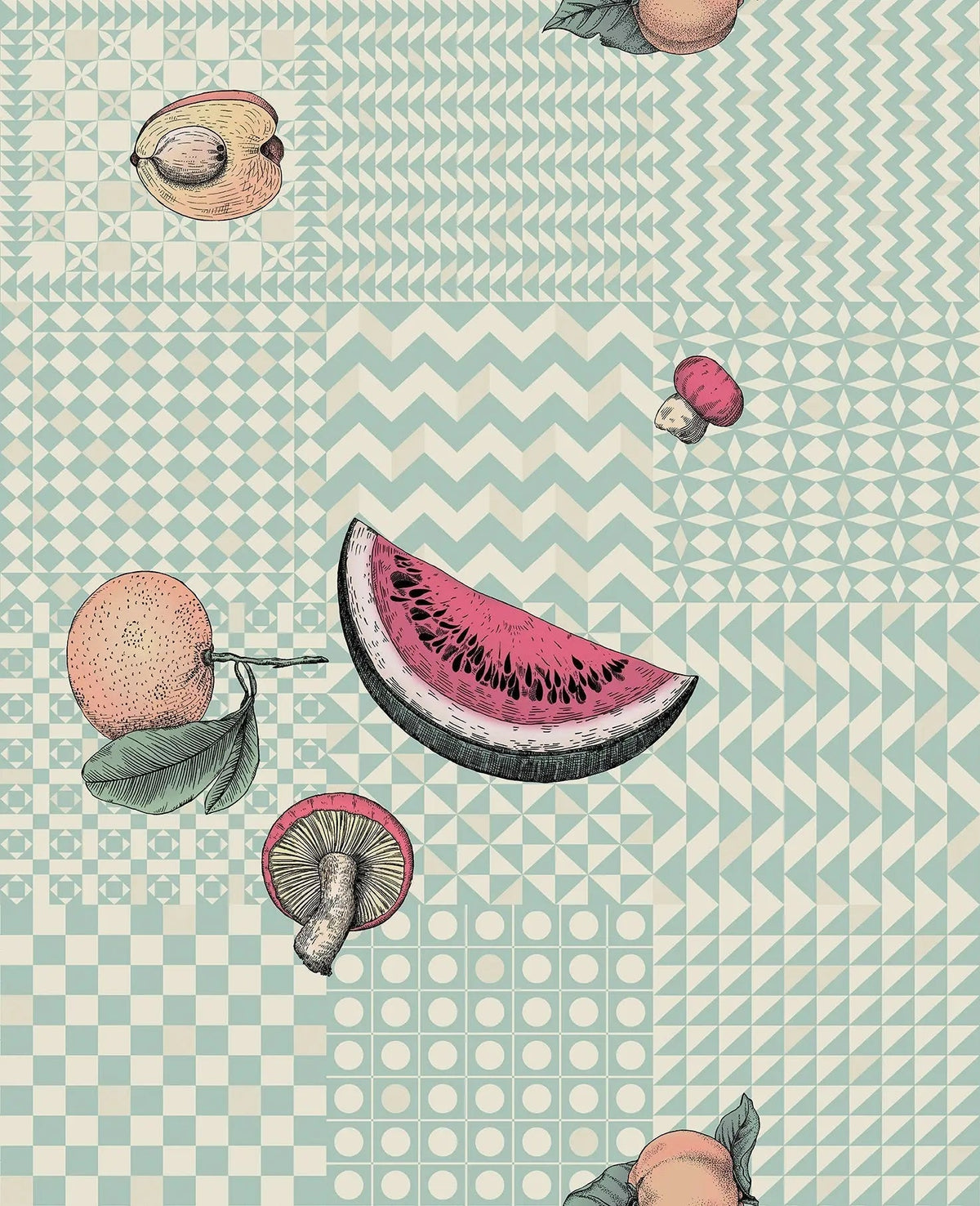 Cole & Son Fornasetti Frutta e Geometrico Pastel – Tapete