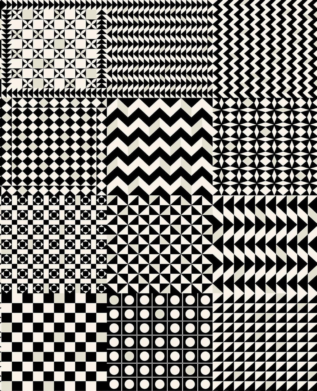 Cole & Son Fornasetti Geometrico Black & White – Tapete