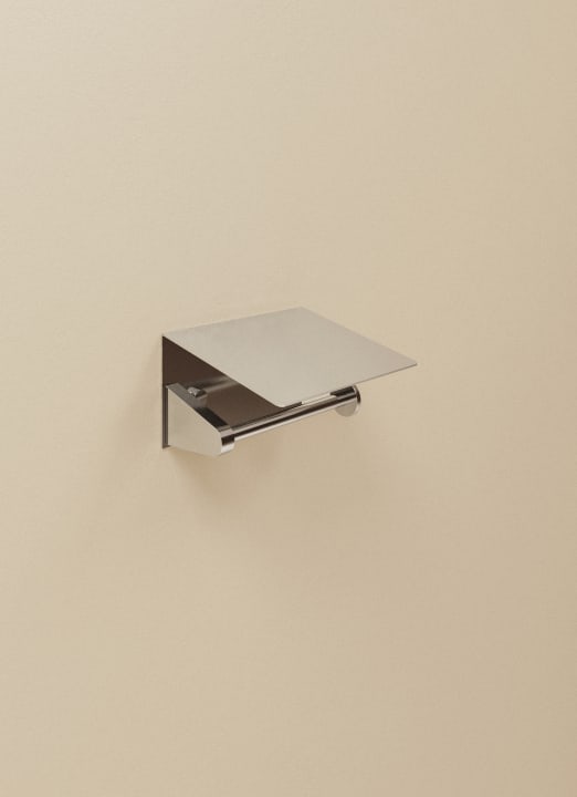 Cosmic Kubic Rollenhalter mit Deckel – Chrom