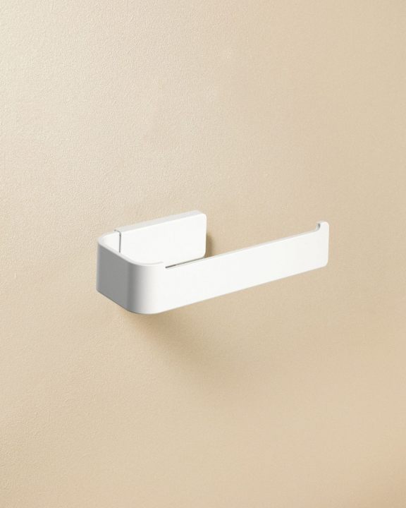 Cosmic Line Rollenhalter ohne Deckel – Weiß matt