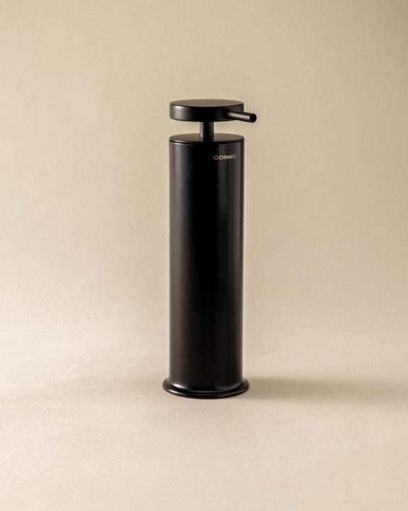 Cosmic Geyser Stand-Seifenspender – Schwarz matt