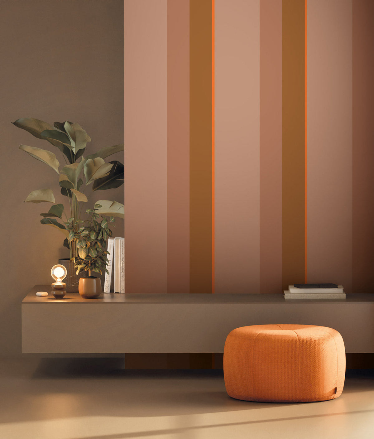 KEK Amsterdam Bold Stripes FU-002 Streifentapete im Interieur