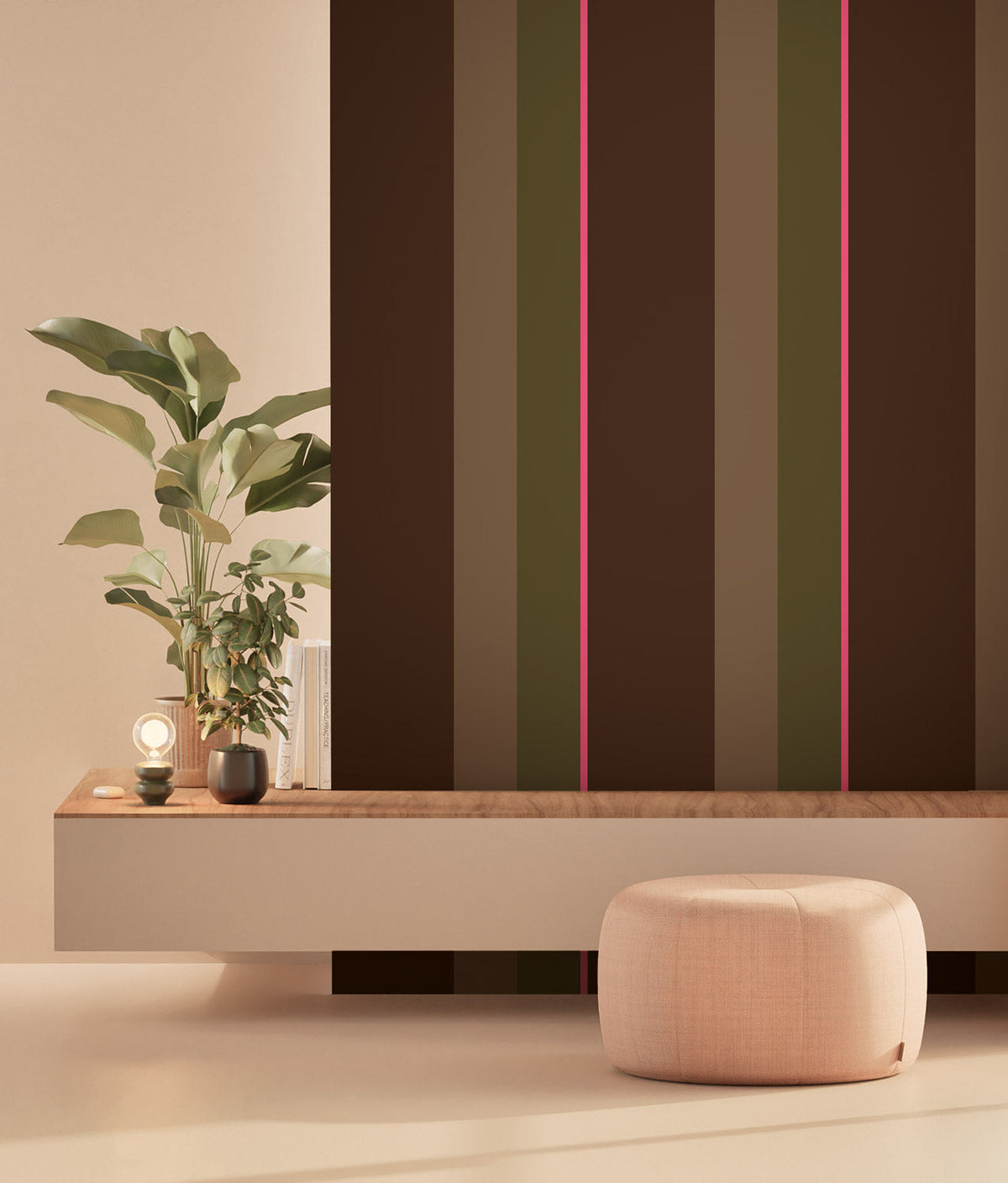 KEK Amsterdam Bold Stripes FU-010 Streifentapete im Interieur