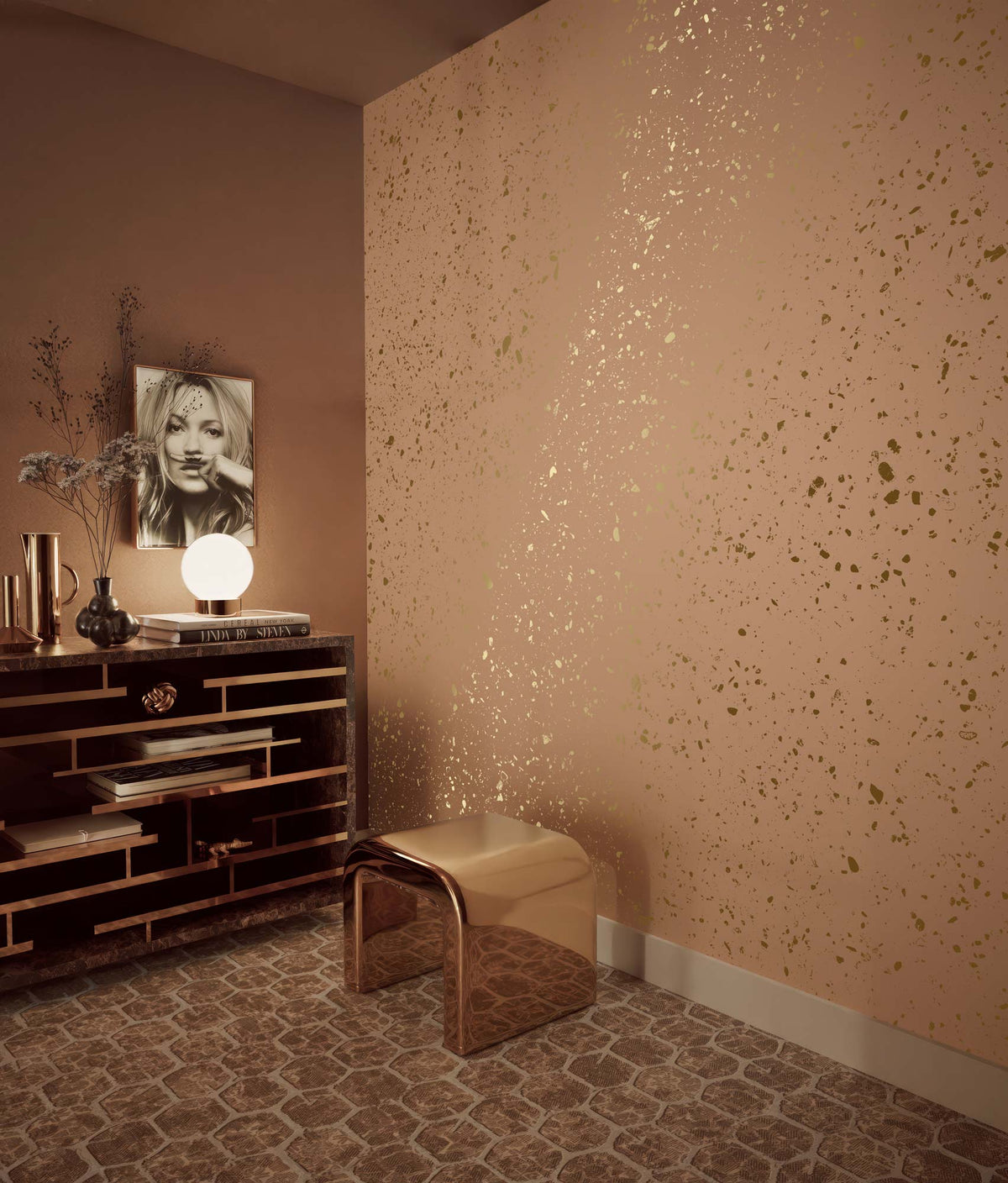 KEK Amsterdam Terrazzo Gold Camel – Raumansicht
