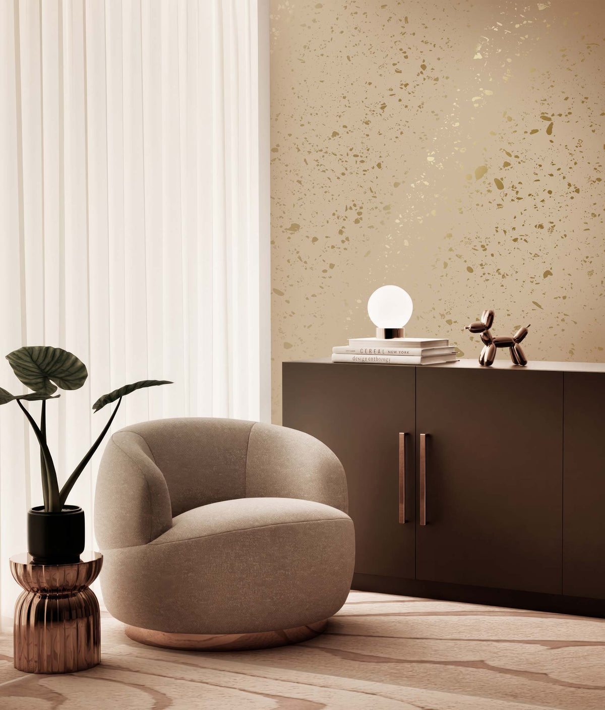 KEK Amsterdam Terrazzo Gold Sand – Raumansicht