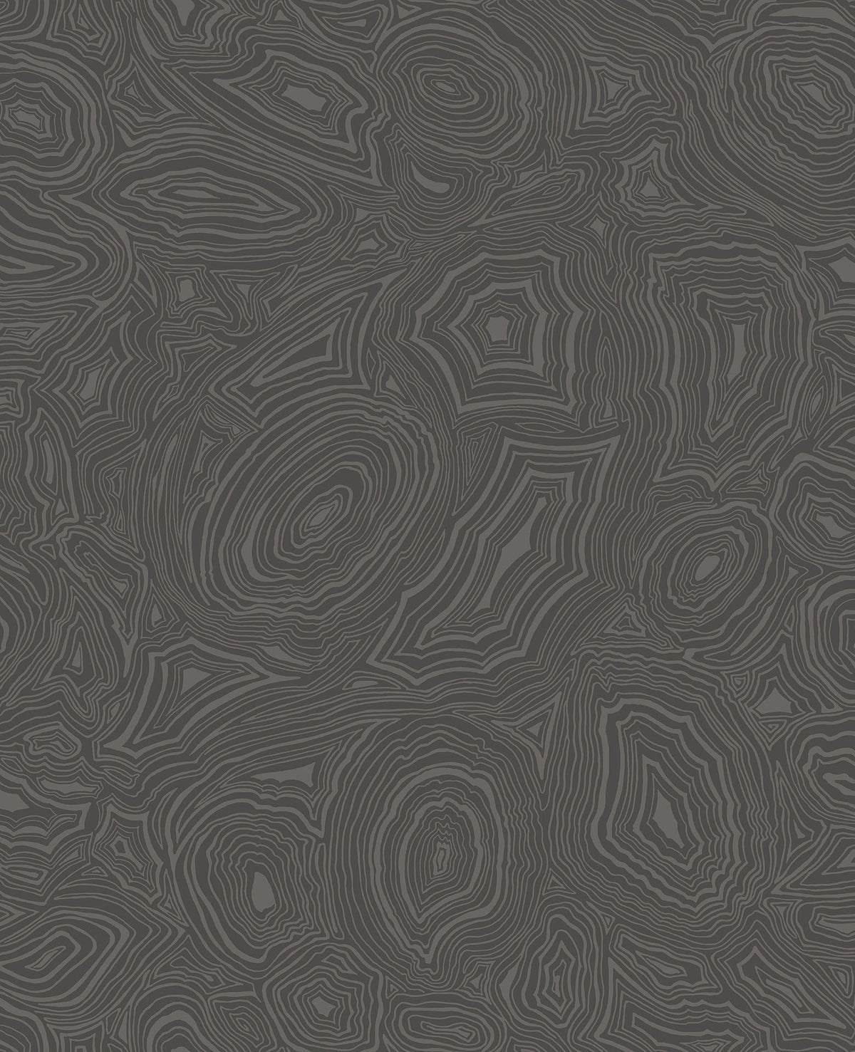 Cole & Son Fornasetti Malachite Tapete Charcoal & Silver, 114/6012
