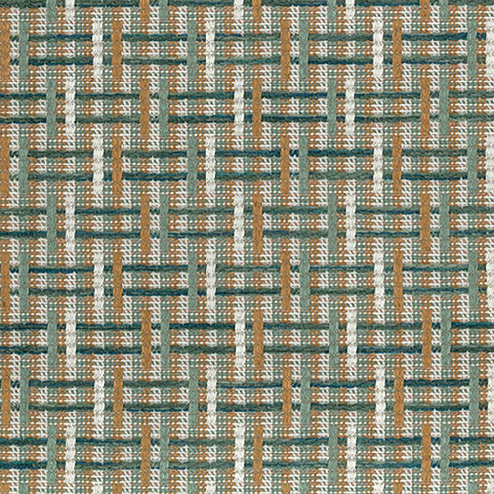 Nina Campbell Altana – Stoff – NCF4573-03 – Teal / Cinnamon