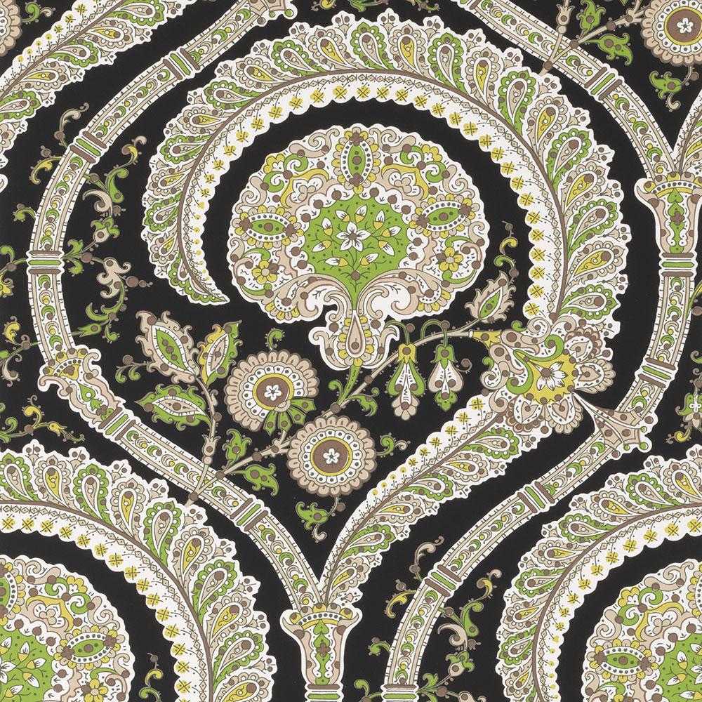 Nina Campbell Les Indiennes Les Indiennes Black/Green NCW4350-04