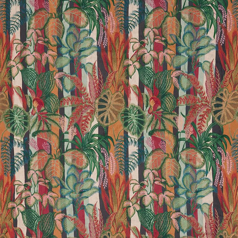 Osborne & Little Lambani Stoff mit mehrfarbiger Stickerei – F7898-01