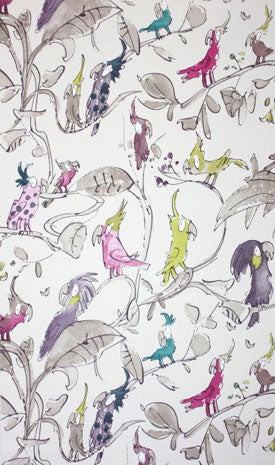 Osborne & Little Cockatoos Tapete – Farbvariante W6060-03