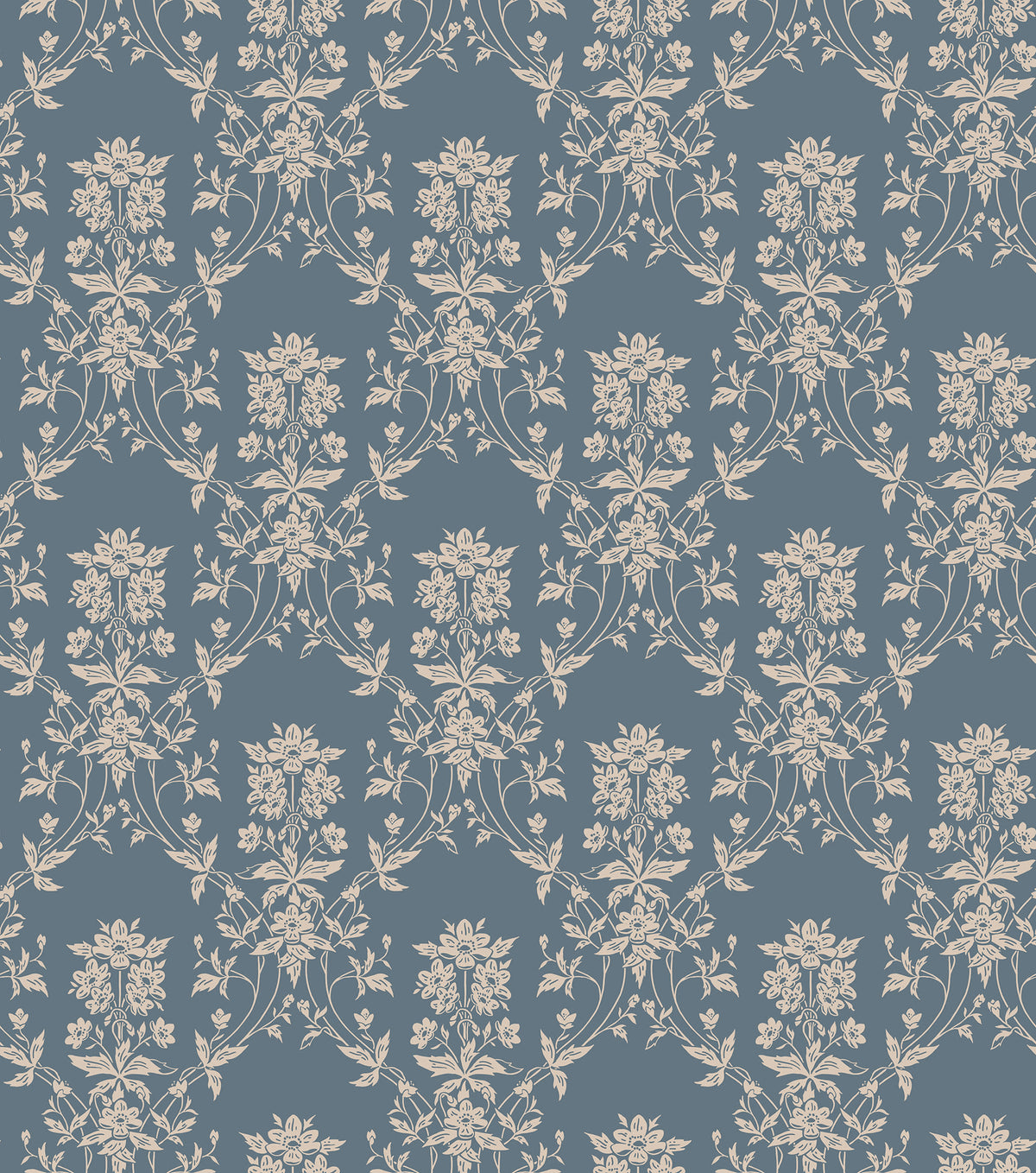 Sandberg Alva Indigo Blue S10461 – Tapetenmuster