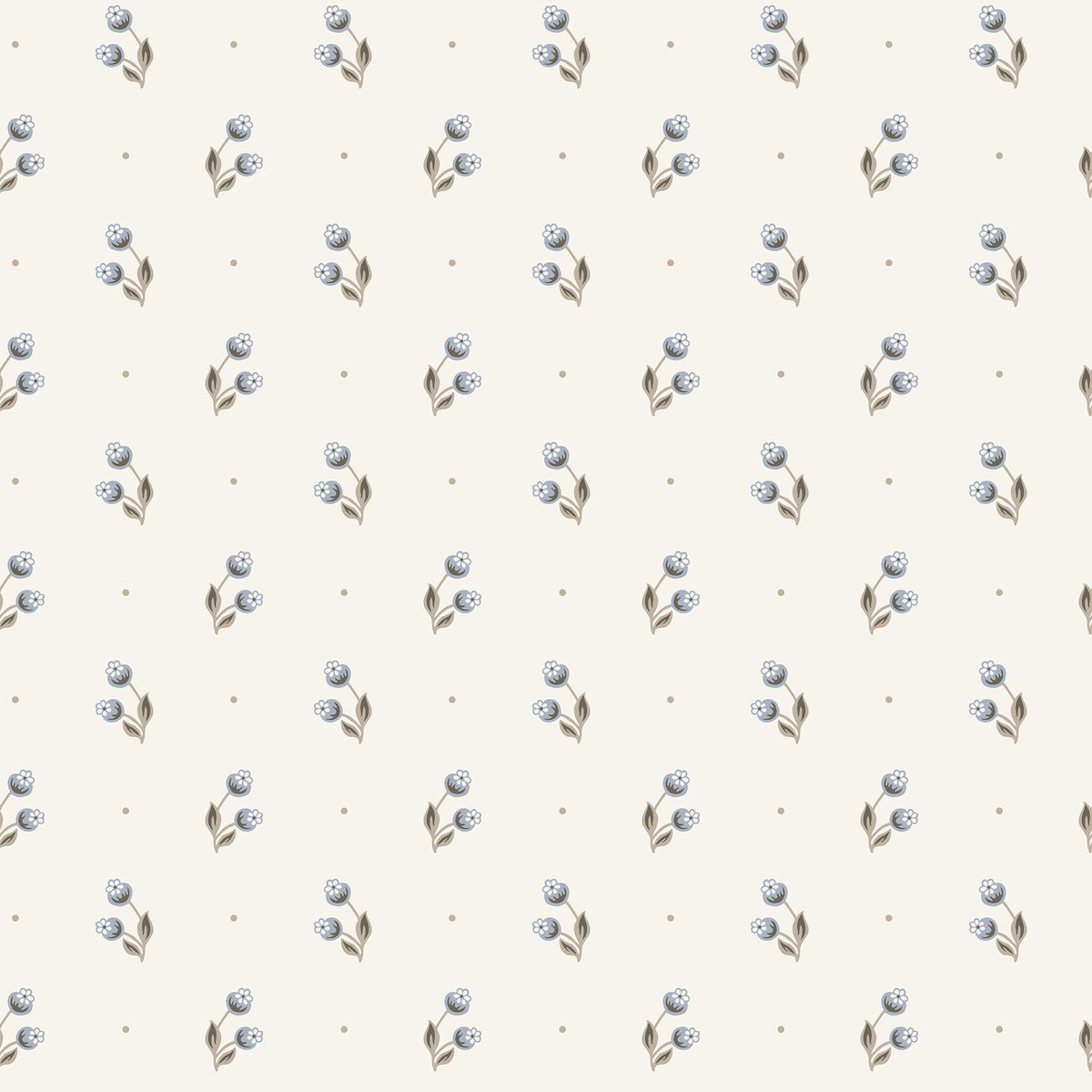 Sandberg Siv Misty Blue S10469 – Tapetenmuster
