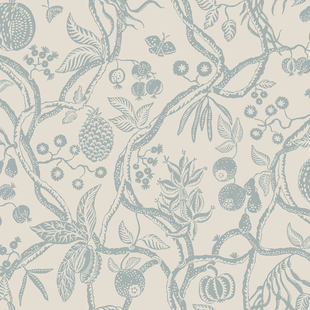 Sandberg Tree of Life Light Blue S10615 – Tapetenmuster