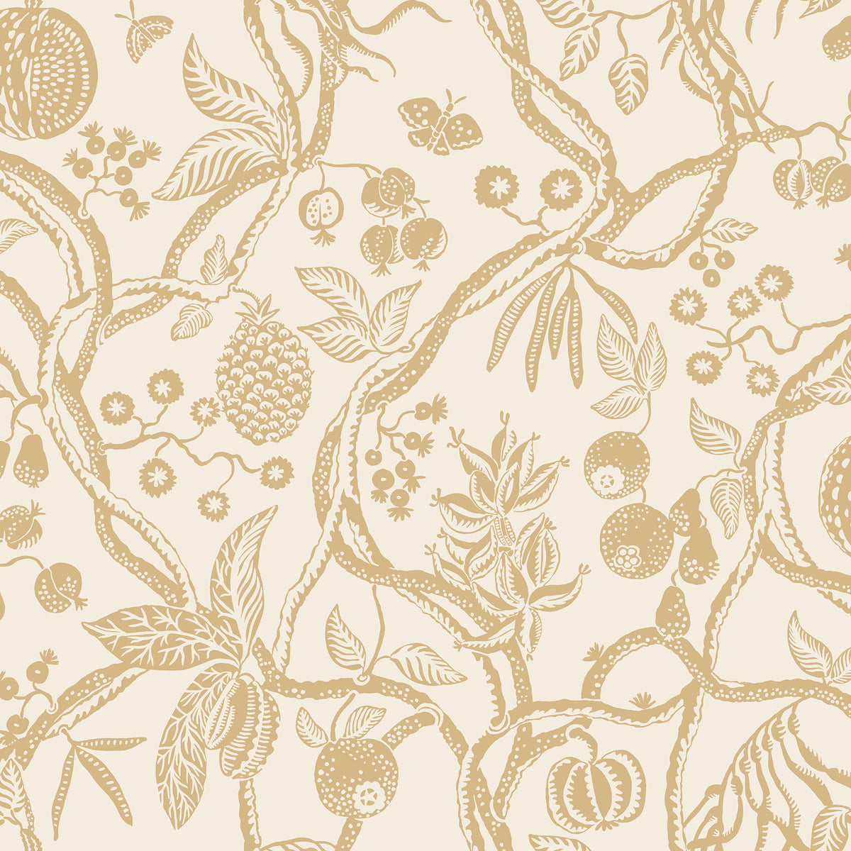Sandberg Tree of Life Honey S10616 – Tapetenmuster