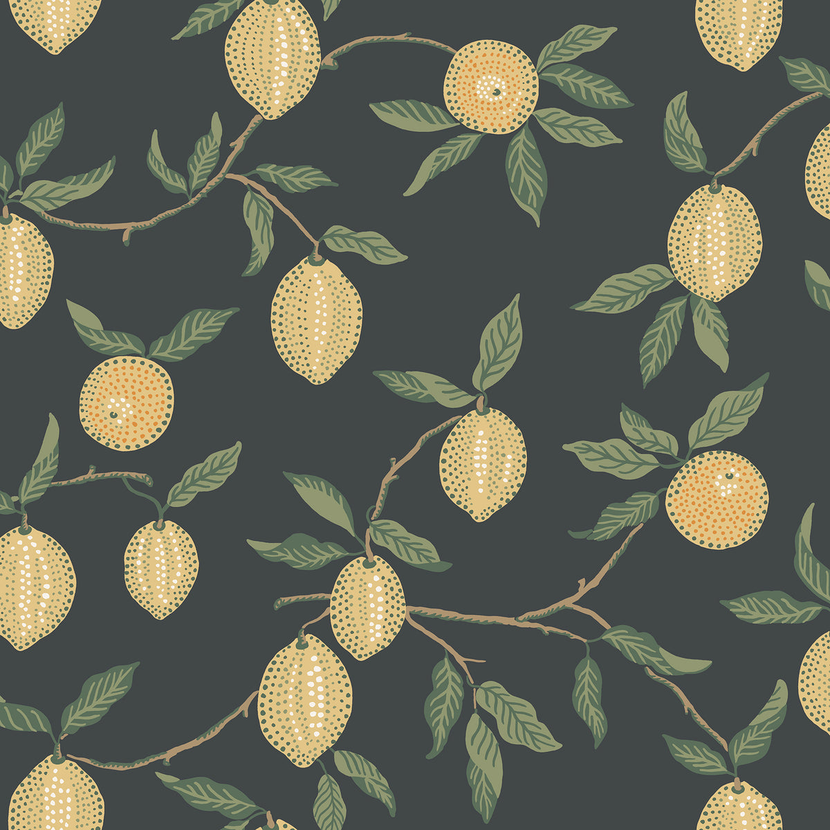 Sandberg Limone Charcoal S10668 – Tapetenmuster