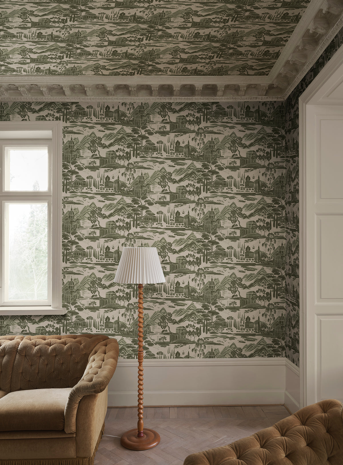 Sandberg Lake Como Forest Green S10689 – Raumansicht