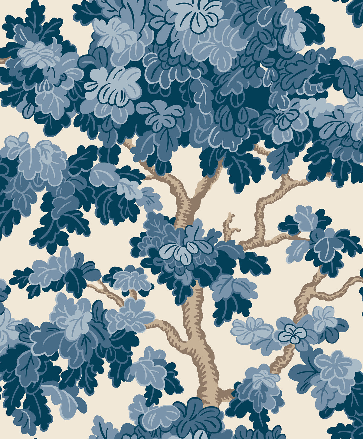 Sandberg Eken Blue S10791 – Tapetenmuster