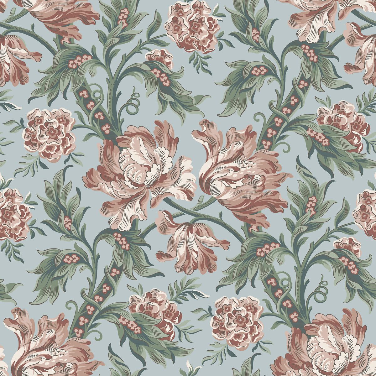 Sandberg Amelia Sky Blue S10251 – Tapetenmuster
