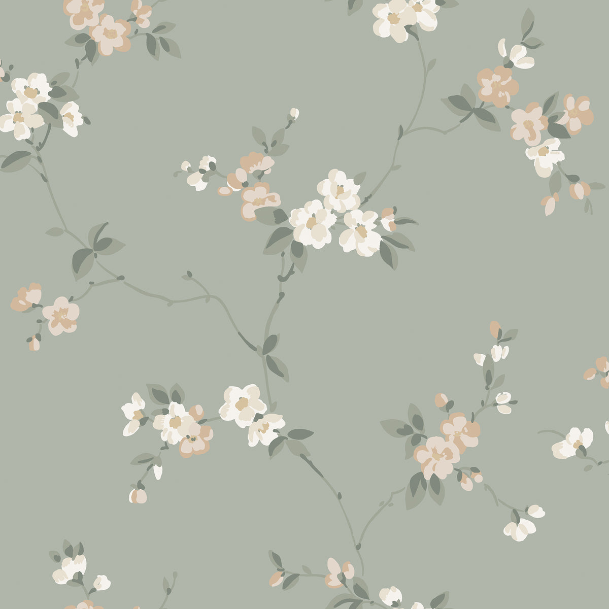 Sandberg Engla Sage Green S10188 – Tapetenmuster