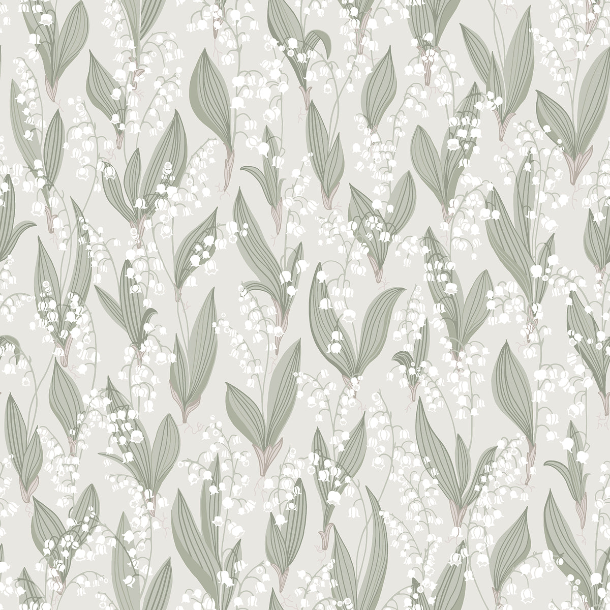 Sandberg Liljekonvalj Spring Green 479-18 – Tapetenmuster