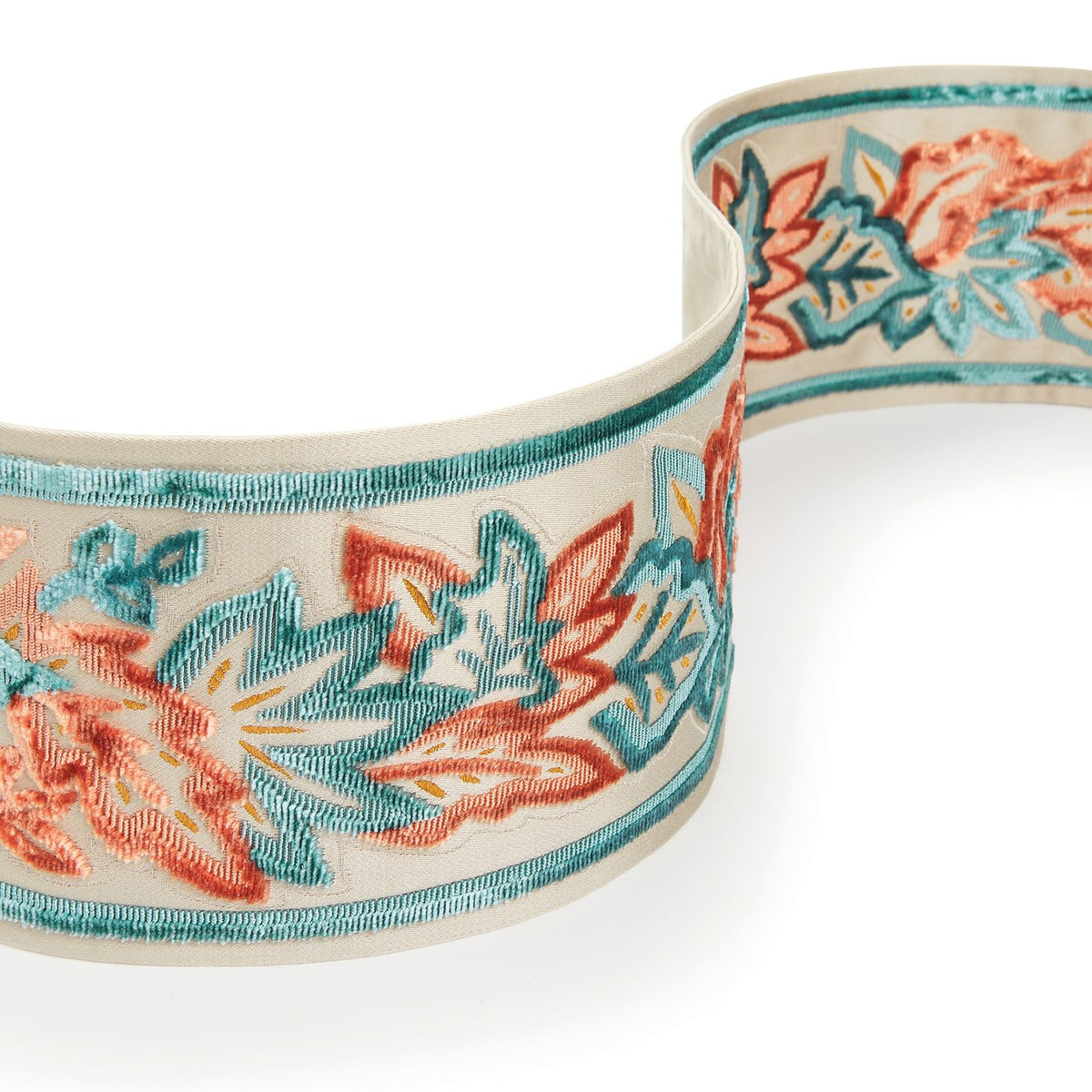 Osborne & Little Banyan Braid – Stoff – T812-03 – Terracotta / Teal