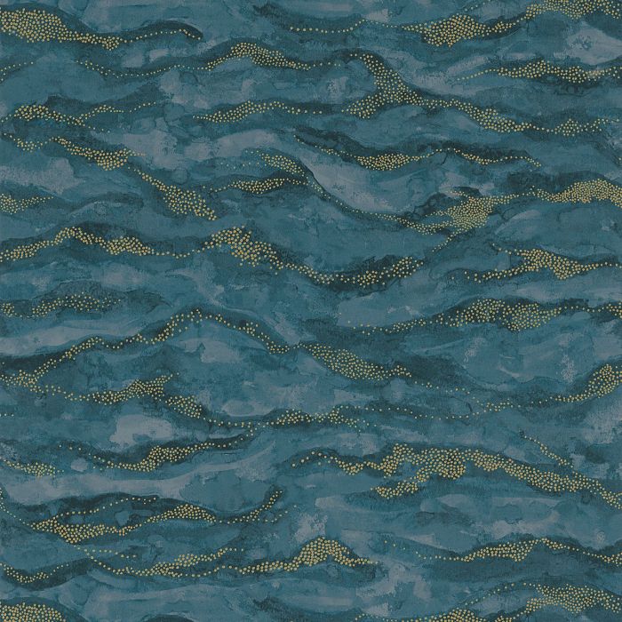 Casamance Tapete Sohar Marine/Doré (75402038)