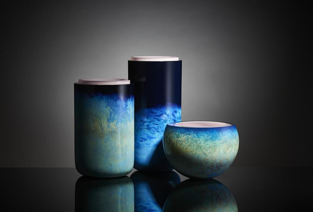 Anna Torfs - Noche Vase-Vase-Anna Torfs-sphere-blue rose-TOJU Interior