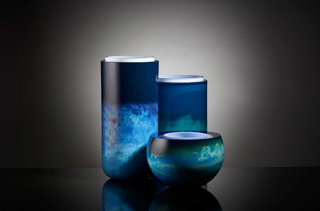 Anna Torfs - Noche Vase-Vase-Anna Torfs-sphere-blue/sky-TOJU Interior