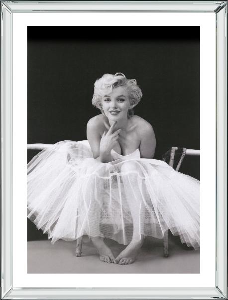 Brookpace Fine Art - Marilyn Monroe, Ballerina-Wandbild-Brookpace Lascelles-Manhattan / Spiegelrahmen-TOJU Interior