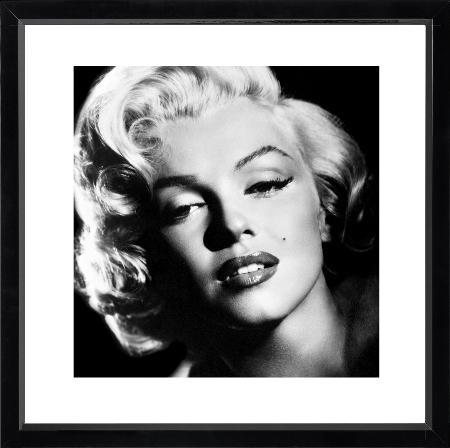 Brookpace Fine Art - Marilyn Monroe, Glamour-Wandbild-Brookpace Lascelles-Studio / Lackrahmen schwarz-TOJU Interior